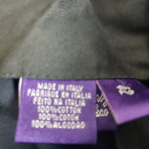 Ralph Lauren Purple Label Mens Navy Blue Chino Shorts Size 42 Flat Front - Picture 10 of 13